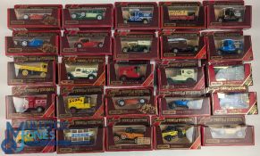 Matchbox Models of Yesteryears Vans, Buses Taxi, Omnibus, a collection of red boxed assorted