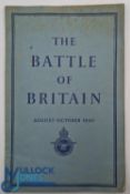 Battle of Britain August-October 1940 vintage paperback an Air Ministry Account of the Great days
