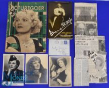 Entertainment - Autograph - Anna Neagle (1904-1986) Signed Picturegoer Magazine to front cover, date
