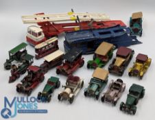 Corgi Matchbox Lesny Diecast Cars, a loose collection of a good Corgi major transporter racing car