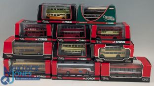 Corgi Collection of original Omnibus 1:76 Scale Buses and Coaches, all made by Corgi in original