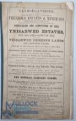 Glamorganshire - Ynisarwed Estates - 1862 large Sale Catalogue for over 1100 acres of the Estate