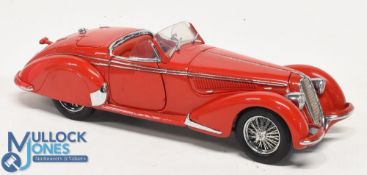 Franklin Mint 1:24 Scale Cars, 1937 Alfa Romeo 2900B Red boxed (1)