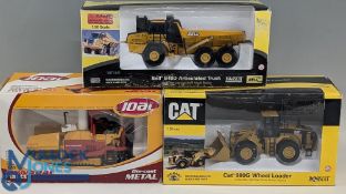 3x Commercial Construction Die Cast Models, to include Dynapac F181 CS Joal 1:35 model, Cat 980G