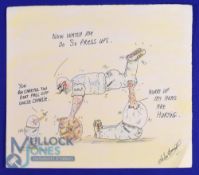 Murderabilia: Charles Bronson original Drawing. The Birdman's signed to front drawing of HMP Gym