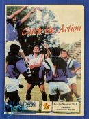 Very Rare 1998 Zimbabwe v Wales Rugby Programme: Another of the very hardest to locate postwar Wales