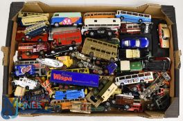 Large Quantity of Unboxed Diecast Cars and Buses various vehicles and makers all in nice clean