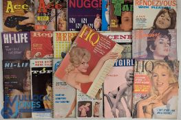 Vintage Adult Glamour Magazines Erotica - American c1960s Playgirl, HQ, Sitr Yearbook, Topper,