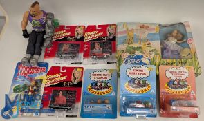 Toy Collection, of carded Thomas miniatures x3, Thunderbirds hood carded Matchbox figure, 3x