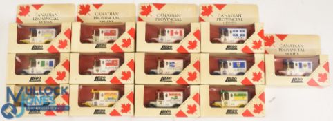 Lledo Canadian Provincial Series to include 1920 Model T-Ford vehicles - all boxed (13) (box)