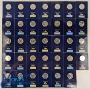 Change Checker 50p Coin Collection. 2020, Megalosaurus Buckland 1824 50p x6, Iguanodon Mantell