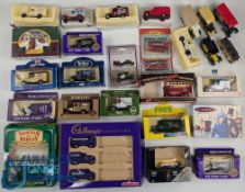 Promotional Die Cast Models, to include a boxed Majorette Cadbury Boots, Wakefield Castrol Lledo,