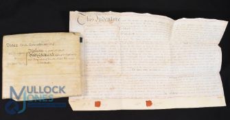 Somerset - Lease of an Inn: extensive indenture on nine sheets of parchment dated September 29th,