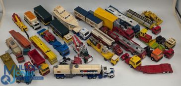 Matchbox & Lesney Commercial Lorries Trucks Die Cast Vehicles, a loose collection of play worn items