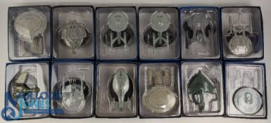 Eaglemoss - Star Trek - 12x boxed space craft models including USS Defiant. Enterprise NX10, NCC