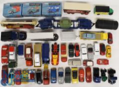 2x Boxes of assorted Die Cast Vehicles, Cars, assorted makers in mixed condition - Corgi and