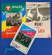 1994 South Seas Opposition v Wales Rugby Programmes (3): Two large, one A5, from the Pacific visit