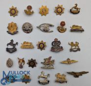 Military Sweetheart Brooches - Covering various Regiments Shropshire LI, RAF, Monmouth Regt, Kings