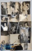 16x 1940-1950 X black and white Vintage Glamour Photographs, 2 old postcards, one on AM Air Ministry