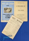 1945-6 English sides v the NZ 'Kiwis' Rugby Programmes (3): v London at the White City, probably the