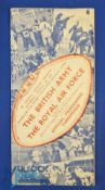 1945 The Army v the RAF Rugby Programme: At Swansea, 3/45, towards war's end, again with a fine