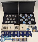 Harry Potter Coin Sets. Westminster Patronus Collection plated on brass, Official 50p collection