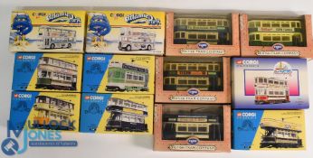 Corgi Classics Models to consist of Buses and Trams 97273 Blackpool tram, 36603 West Hartlepool Open