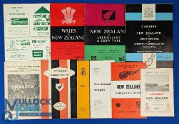 1963-4 Welsh Sides v New Zealand Rugby Programmes (8): v Newport (who won), Aberavon/Neath,
