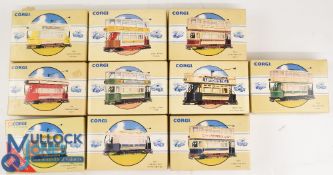 Corgi Classic Public Transport to consist of Trams 97266 Double Deck Tram Paisley, 97365 Double Deck