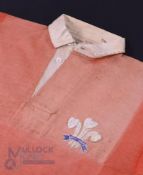 1930s Wales Match worn International Rugby Jersey: A splendid Welsh international jersey of Harry