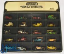 Matchbox Models of Yesteryear Display. Case having storage for 20 cars complete cars 57 x 53cm