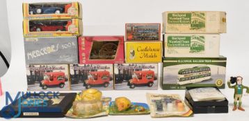 Various Diecast Models. Blackpool Tram Kit x2, Brum Old Fire Engine, Blackpool Ballon tram, Cragstan