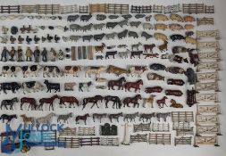Britains Lead Farm Animal Figures Collection, a good collection of mostly Britains with other makers