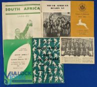 1960-61 & 1965 Scottish Sides v S Africa Rugby Programmes etc (6): v Glasgow & Edinburgh and South