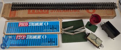 O Gauge Train Accessories, a mixed lot of Hornby O gauge insul-meat wagon with load, water tank, a