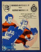 1982 British Police v Middlesex Rugby Programme: Glossy larger format from the Wasps' ground,