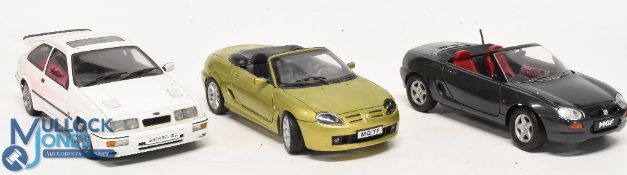 1:24 Scale Cars, to include Auto art Millennium Ford Sierra RS (missing one wing mirror, Corgi
