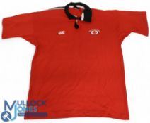 Canada Rugby Jersey: Possibly 2001, official scarlet fully-logoed issue for No.13. Exchanged with