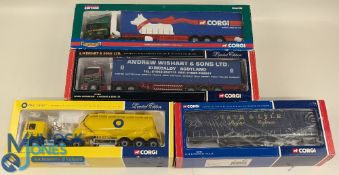4x Corgi Commercial Transport Wagons 1:50 Scale, boxed models, to include Blue Circle cc12709,