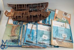 Del Prado Building the Bounty Wooden Model Ship Part Built Kits, with booklets, spare wood