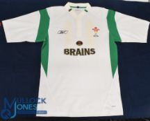 2005 White Wales no.3 Match-Prepared Rugby Jersey: Unnamed loose-head prop's short sleeved issue.
