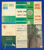 1951-70 S Africa in the UK Rugby Programmes (6): 1951 v Cardiff and v London Counties (won, Boks'