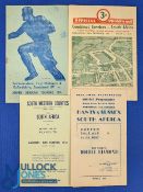 1951-2 Some Scarce, English Sides v S Africa Rugby Programmes (4): v Hants & Sussex, SW Counties,