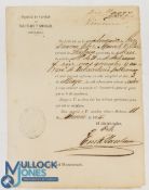 Cuba - 1875 Death Certificate - For a Free [libre] slave - appears to have died of tuberculosis -