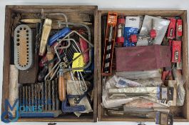 Vintage Tool Collection: to include drills, drill stands, chucks, bits, hand drills, woodworking