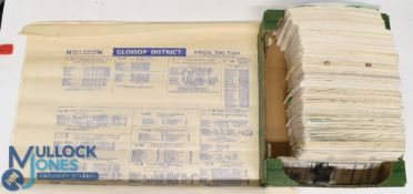 c1980-1990 Crosville Motor Services Ltd Booklets, Timetables, Poster: a large collection of bus