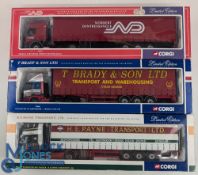 3x Corgi Commercial Transport Wagons 1:50 Scale, boxed models, to include H E Payne transport, T
