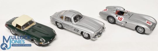 Franklin Mint 1:24 Scale Cars, to include 1954 Mercedes 300 SL Gullwing, 1961 Jaguar E-Type,