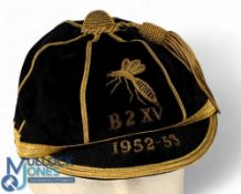 Wasps 1952-3 'B' XV Rugby Honours Cap: Reputed to have been Peter Yarranton's, an excellent clean