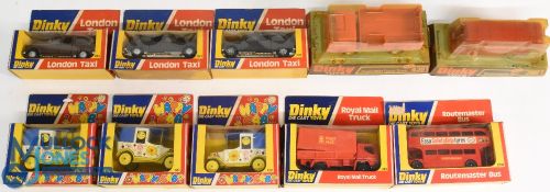 Dinky Toys to consist of 385 Royal Mail Truck, 289 Routemaster Bus (Bubble & Boxed examples), 438
